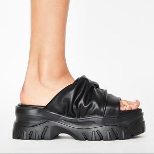 Dolls Kill Fairchild Platform Slides